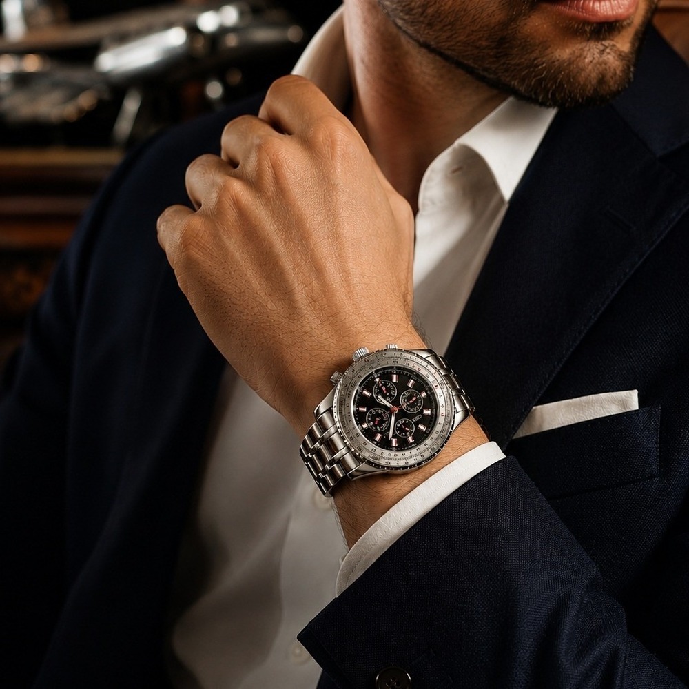 Invicta 3130‎ Swiss Multifunction Moonphase Watch Sapphire Crystal Box Papers